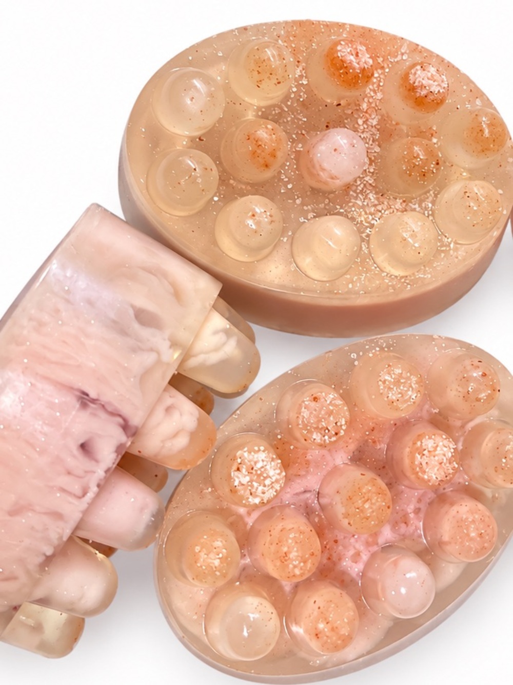 Lychee Rose Himalayan salt massage bar - Picture 2 of 2
